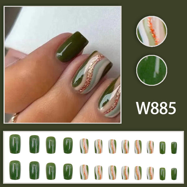 12 Sizes-24 Pcs Press On NailsW885