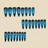 12 Sizes-24 Pcs Press On Nails Y1525