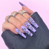 12 Sizes-24 Pcs Press On Nails W049