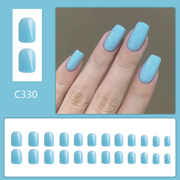 12 Sizes-24 PcsPress On Nails C330