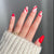 12 Sizes-24 Pcs Press On Nails JP1395