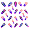 12 Sizes-24 Pcs Press On Nails Y786