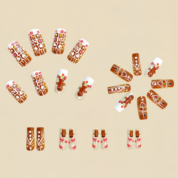12 Sizes-24 Pcs Press On Nails Y423
