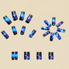 12 Sizes-24 Pcs Press On Nails Y472