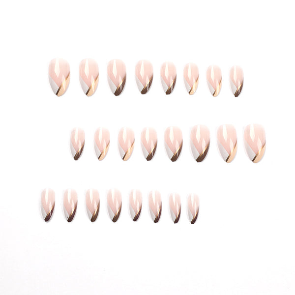 12 Sizes-24 Pcs Press On Nails JP1147