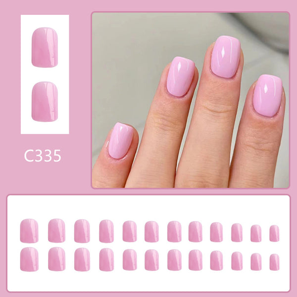 12 Sizes-24 PcsPress On Nails C335