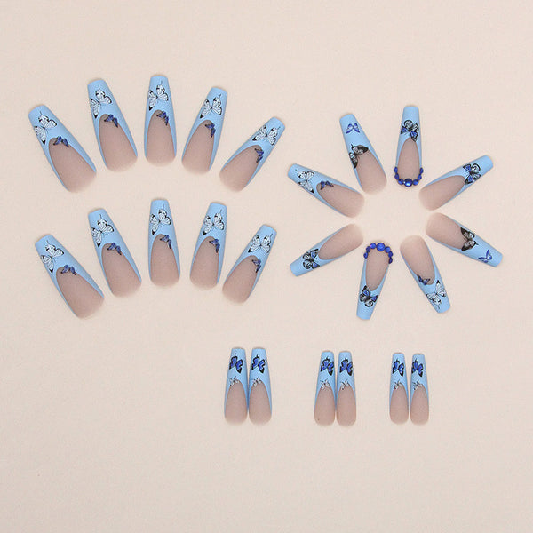 12 Sizes-24 Pcs Press On Nails Z759