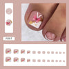12 Sizes-24 Pcs Press On Nails F097