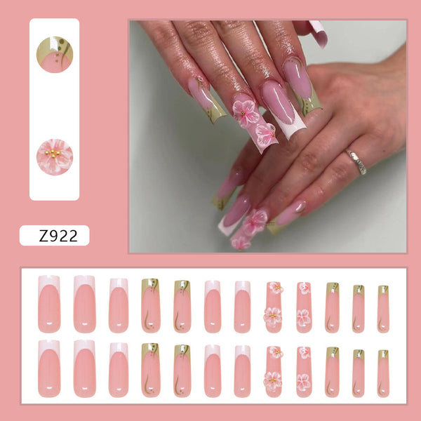 12 Sizes-24 Pcs Press On Nails Z922