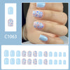 12 Sizes-24 Pcs Press On Nails C1063