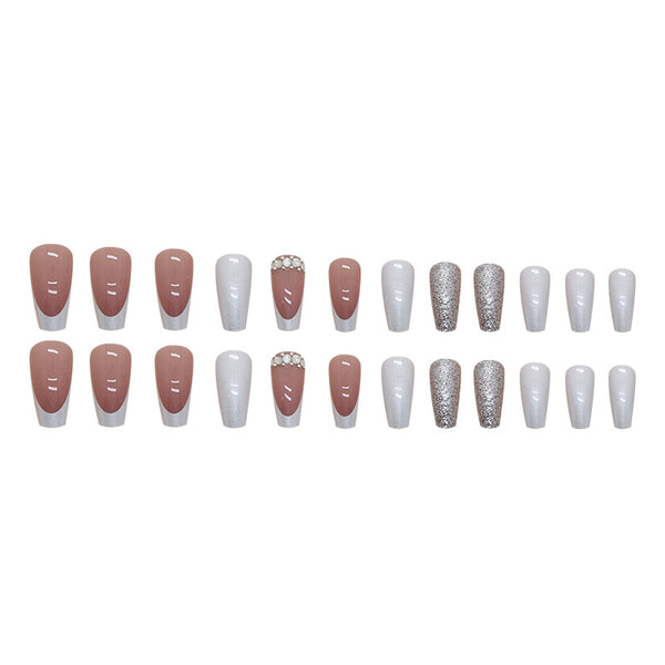 12 Sizes-24 Pcs Press On Nails Z684