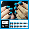 12 Sizes-24 Pcs Press On Nails Y132
