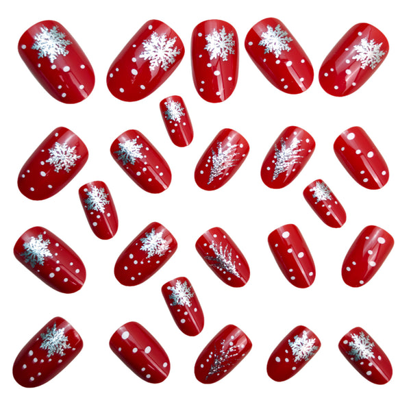 12 Sizes-24 Pcs Press On Nails Y1266
