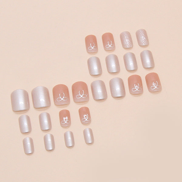 12 Sizes-24 Pcs Press On Nails W1745