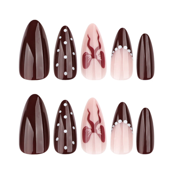 12 Sizes-24 Pcs Press On Nails JP3741