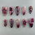 12 Sizes-24 Pcs Press On Nails Z1088