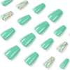 12 Sizes-24 Pcs Press On Nails JP2018