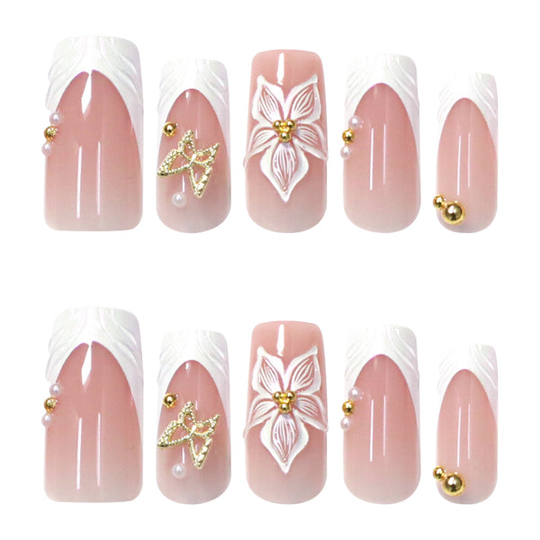 12 Sizes-24 Pcs Press On Nails JP4306