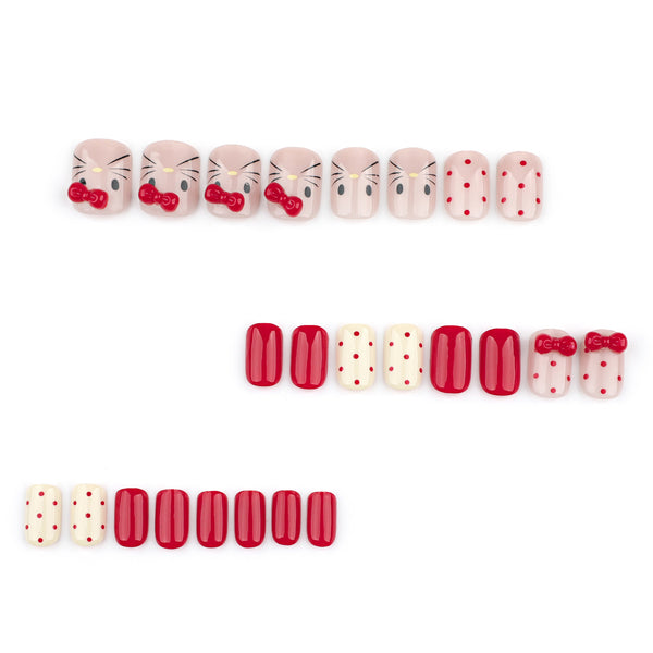 12 Sizes-24 Pcs Press On Nails JP3597
