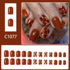 12 Sizes-24 Pcs Press On Nails C1077