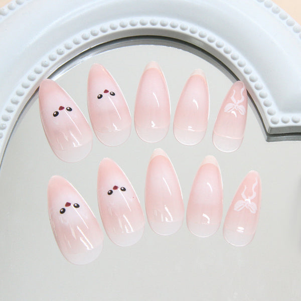 12 Sizes-24 Pcs Press On Nails R919