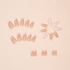 12 Sizes-24 Pcs Press On Nails W1490