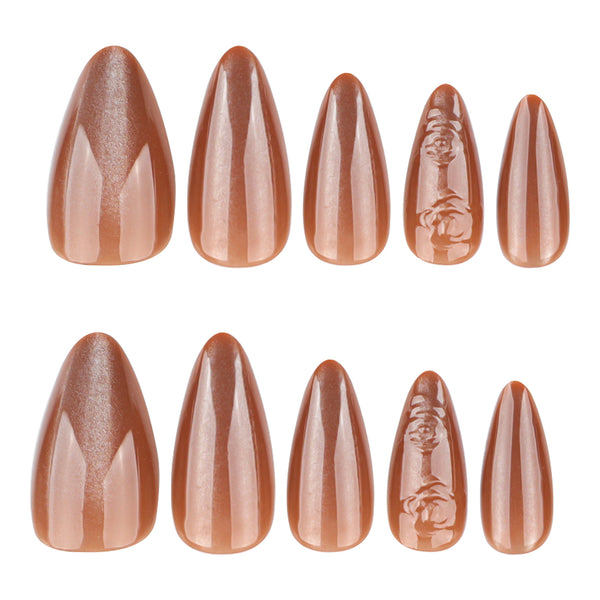 12 Sizes-24 Pcs Press On Nails JP3994