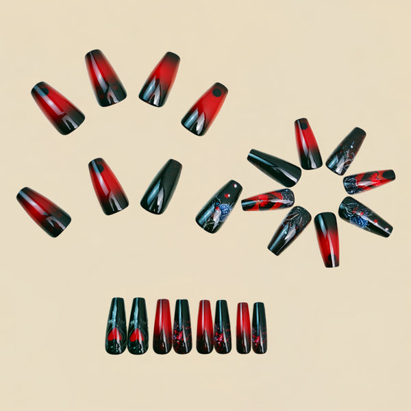 12 Sizes-24 Pcs Press On Nails Y1748