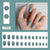 12 Sizes-24 Pcs Press On Nails CF006