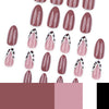 12 Sizes-24 Pcs Press On Nails JP3977