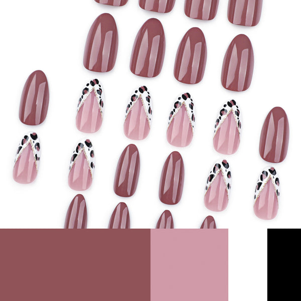12 Sizes-24 Pcs Press On Nails JP3977
