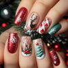 12 Sizes-24 Pcs Press On Nails Y1283