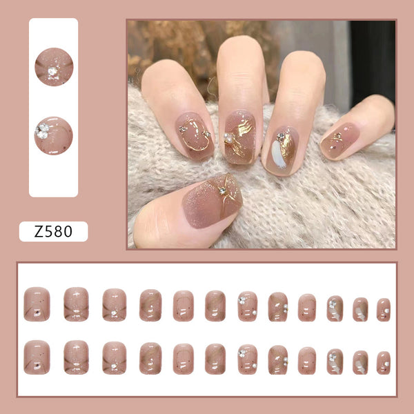 12 Sizes-24 Pcs Press On Nails Z580