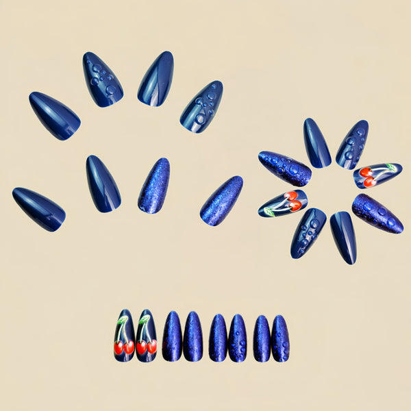 12 Sizes-24 Pcs Press On Nails Y1437