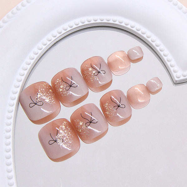 12 Sizes-24 Pcs Press On Nails F190