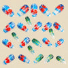 12 Sizes-24 Pcs Press On Nails Y1945