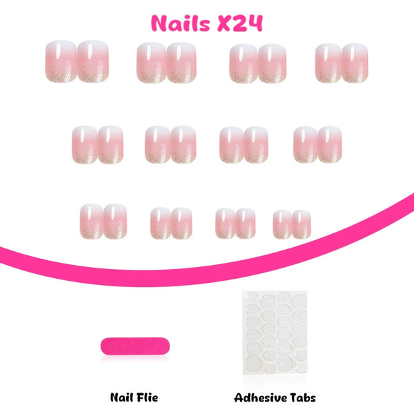 12 Sizes-24 PcsPress On Nails XD-93-32