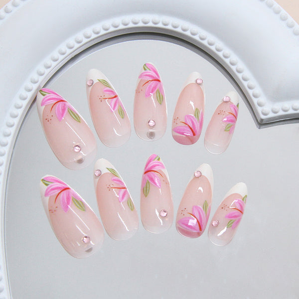 12 Sizes-24 Pcs Press On Nails Z1056