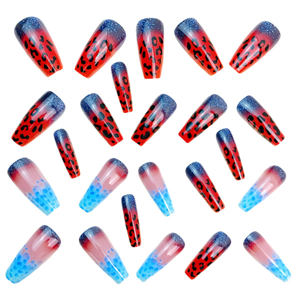 12 Sizes-24 Pcs Press On Nails Y951