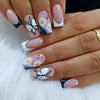 12 Sizes-24 Pcs Press On Nails Z736