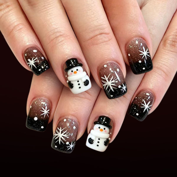 12 Sizes-24 Pcs Press On Nails C2143