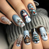 12 Sizes-24 Pcs Press On Nails Y418