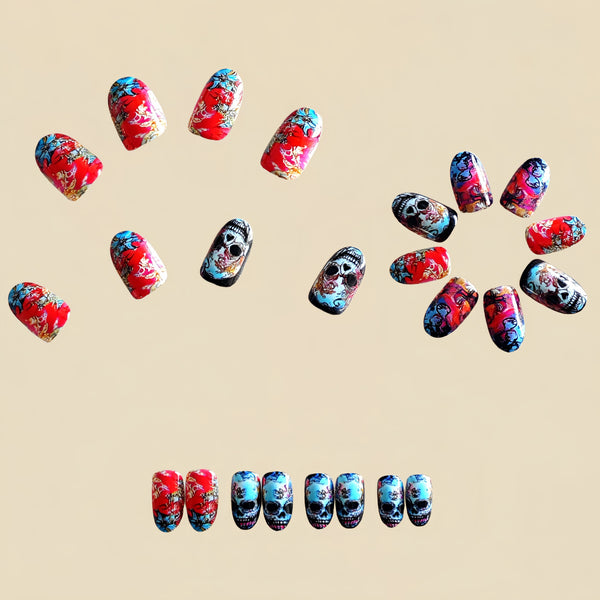 12 Sizes-24 Pcs Press On Nails Y1172