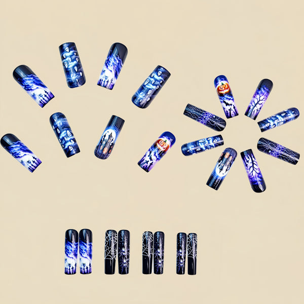 12 Sizes-24 Pcs Press On Nails Y855