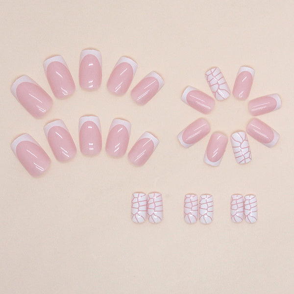12 Sizes-24 Pcs Press On Nails W1182