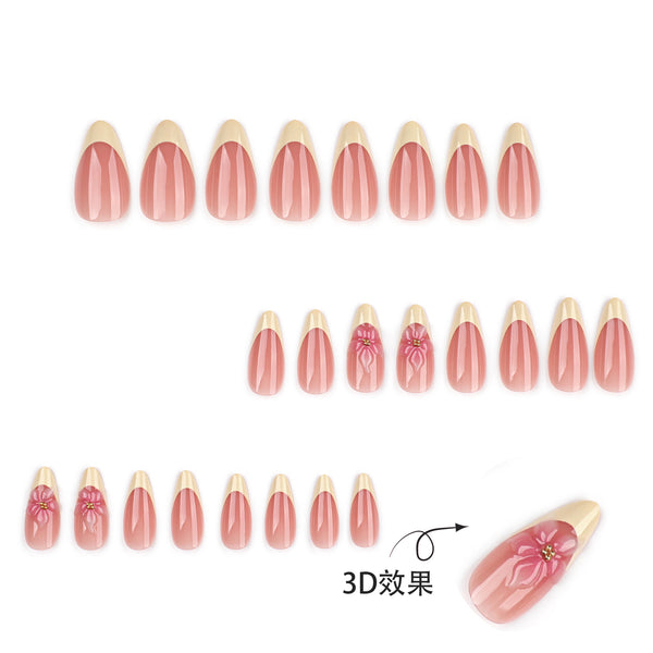 12 Sizes-24 Pcs Press On Nails JP4372