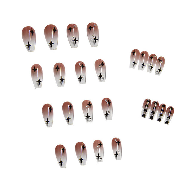 12 Sizes-24 Pcs Press On Nails Z086