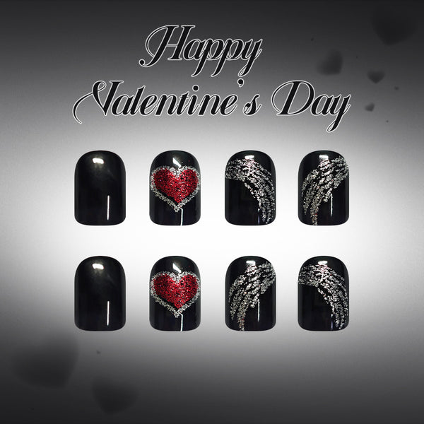 12 Sizes-24 Pcs Press On Nails C1510