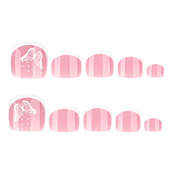 12 Sizes-24 Pcs Press On Nails JP3807