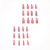 Glossy Long Pink Press on Nails
